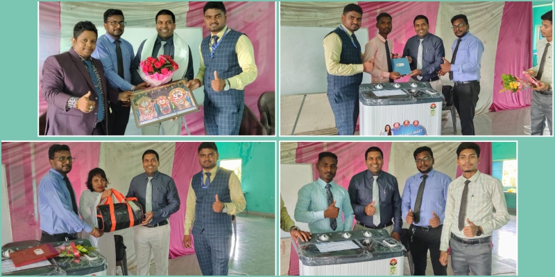 Achievers' faces lit up after receiving gifts