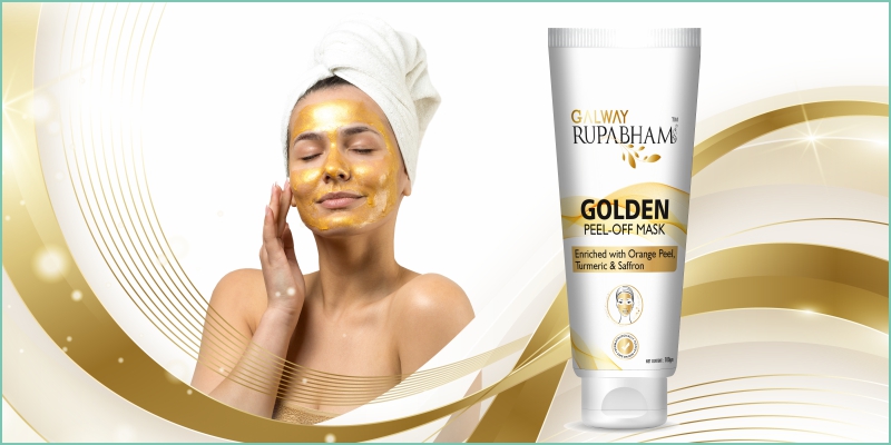 Galway Rupabham Golden Peel-Off Mask  Gives your skin freshness, glow and a golden radiance