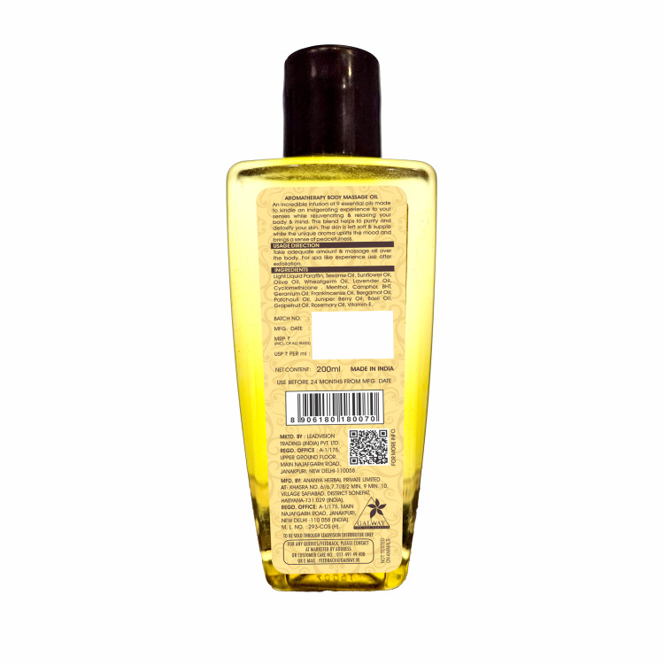 Aroma Therapy Body Massage Oil