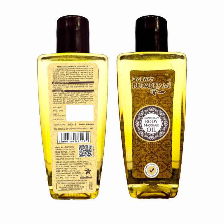 Aroma Therapy Body Massage Oil