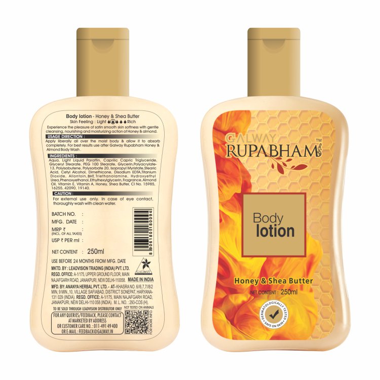 Body Lotion Honey and Shea Butter