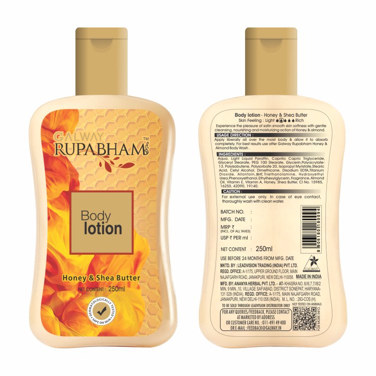 Body Lotion Honey and Shea Butter