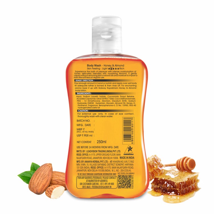 Body Wash Honey & Almond