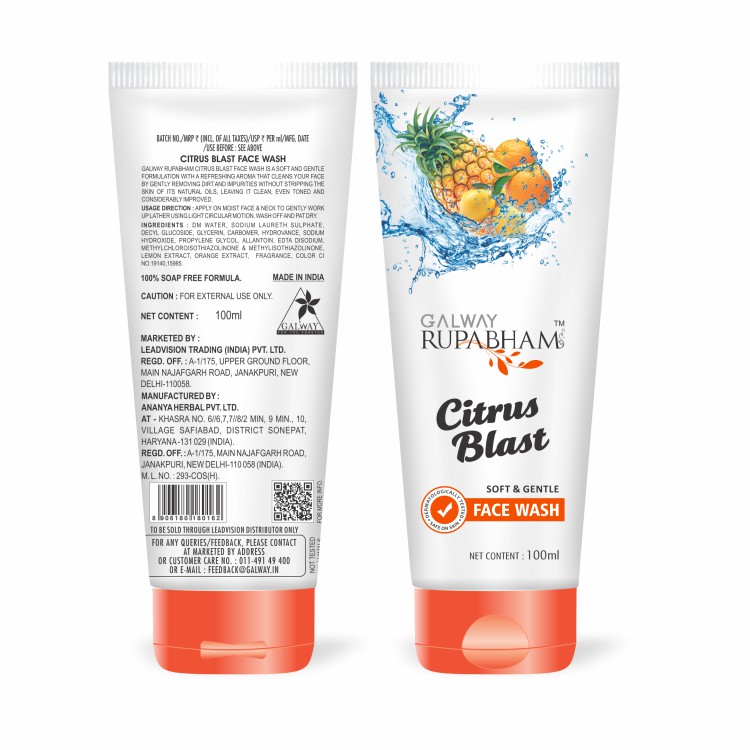 Galway Citrus Blast Face Wash