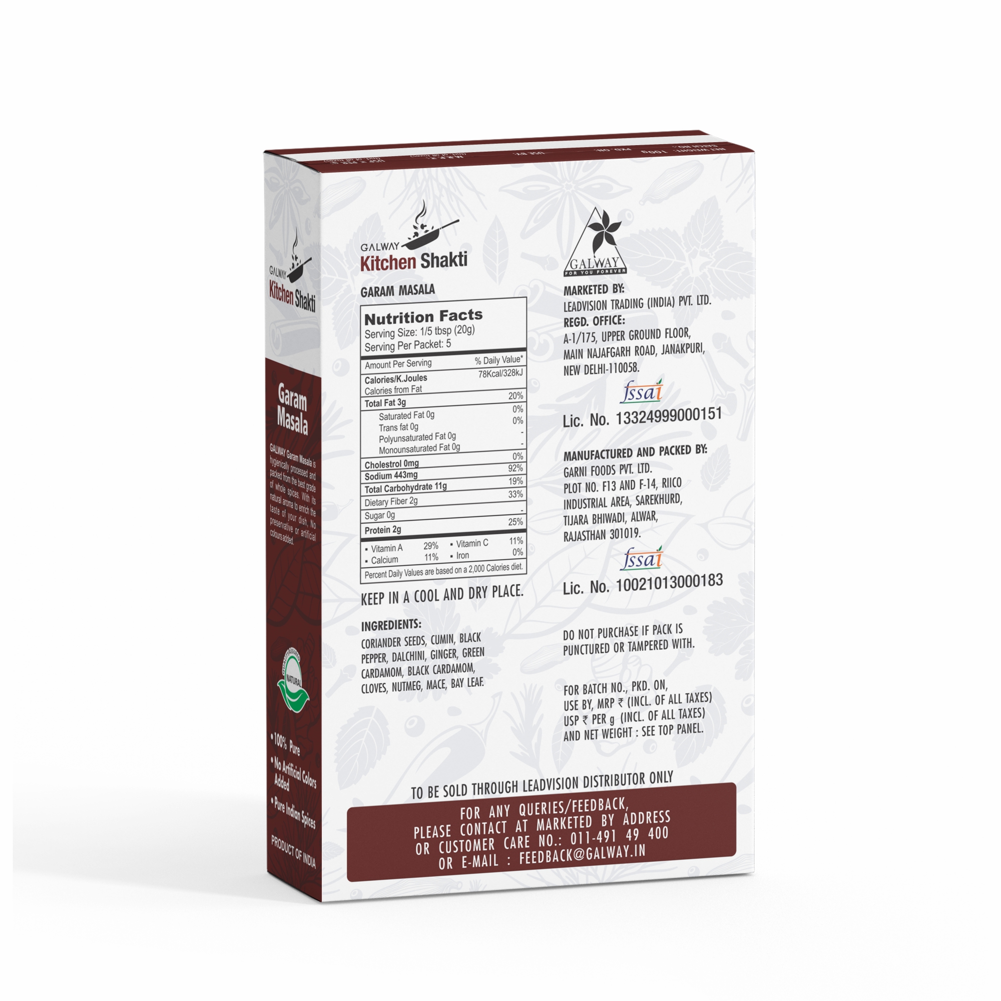 Galway kitchen shakti Garam Masala