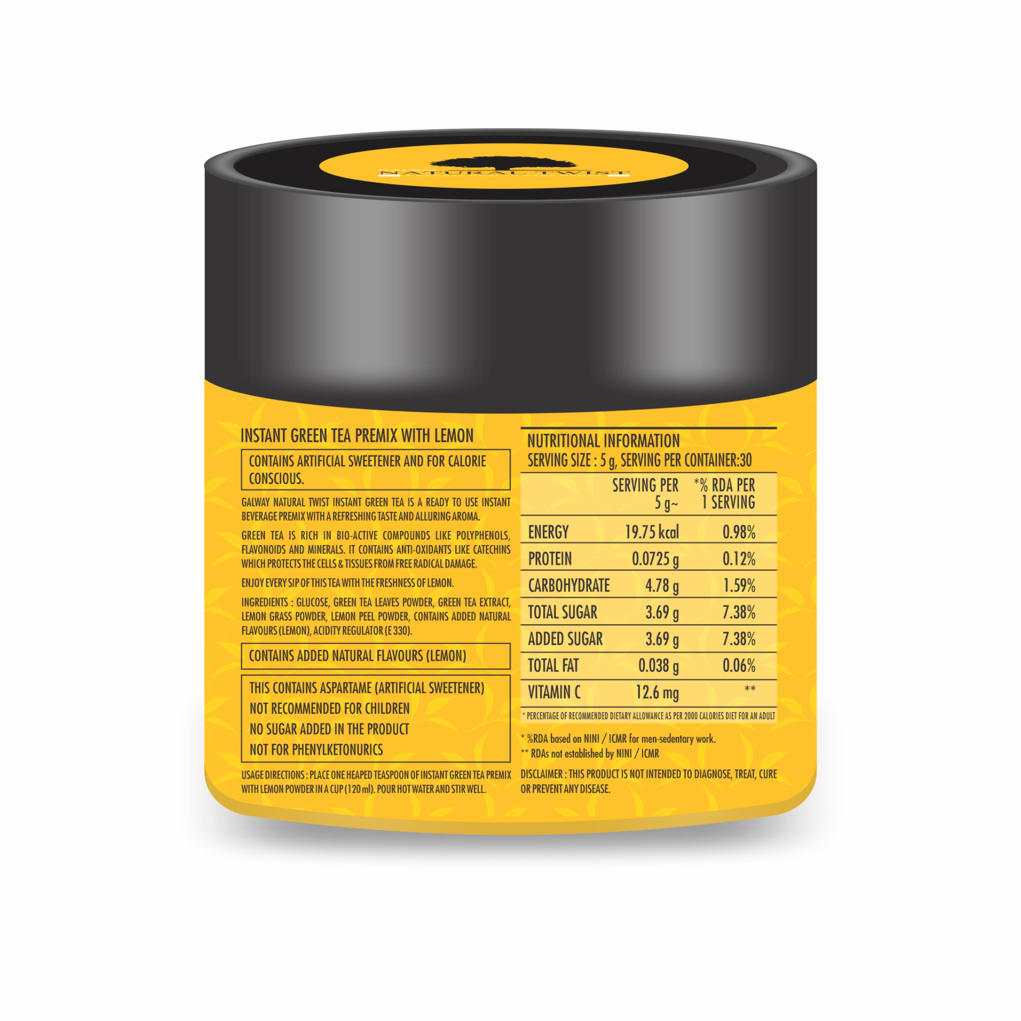 Instant Green Tea Lemon