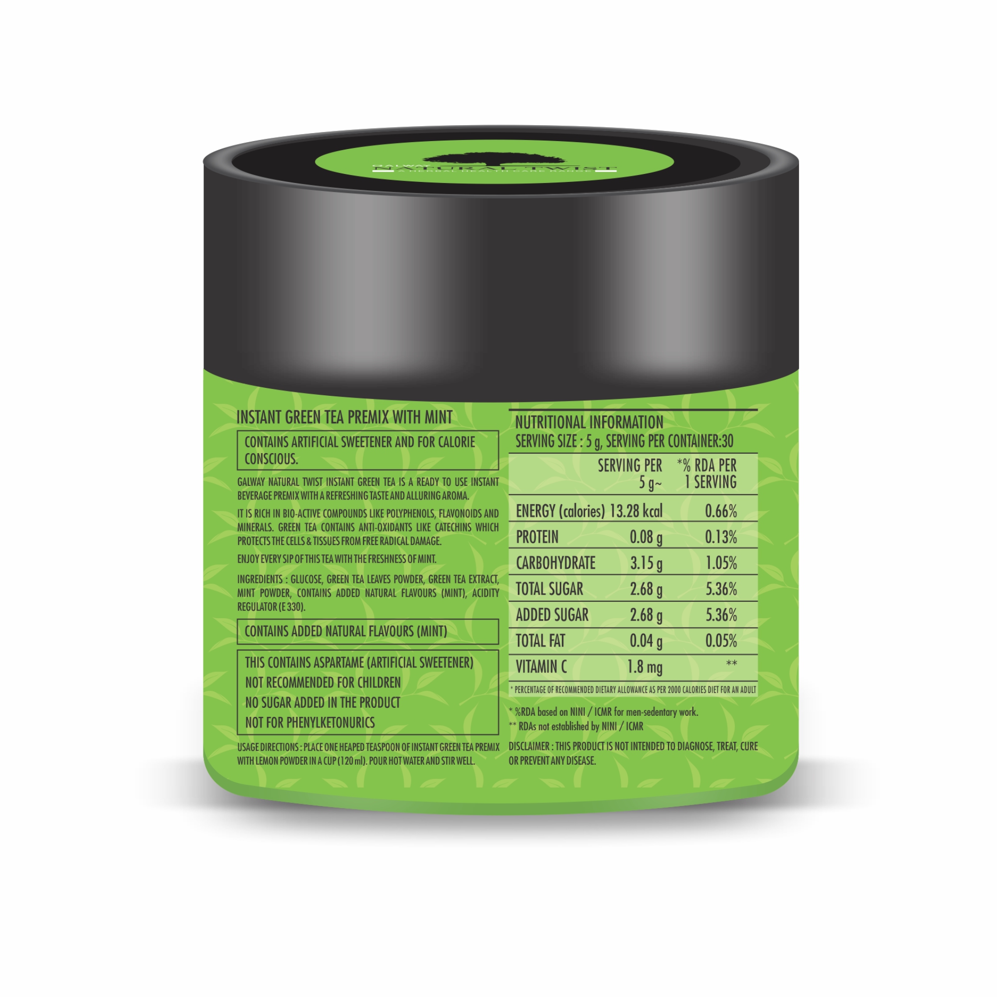 Instant Green Tea Mint